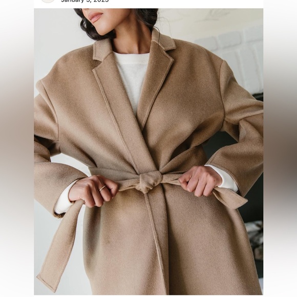Jenni Kayne New Cashmere Overcoat Stone XS - Picture 2 of 16